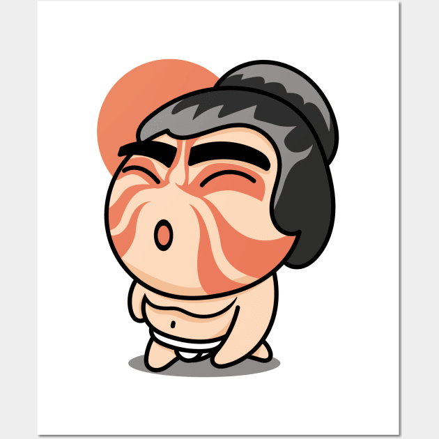 Sumo wrestler Wall Art by mckirbz